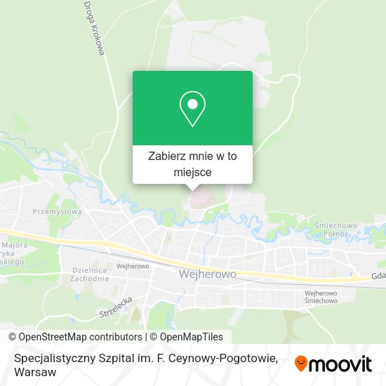 Mapa Specjalistyczny Szpital im. F. Ceynowy-Pogotowie