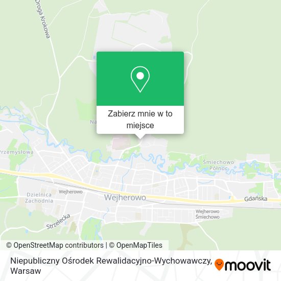 Mapa Niepubliczny Ośrodek Rewalidacyjno-Wychowawczy