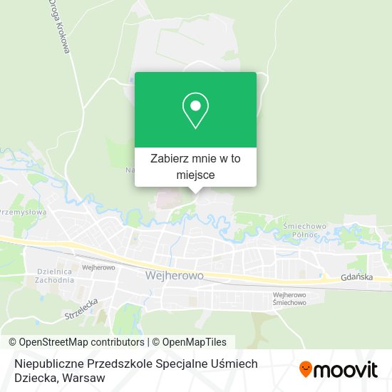 Mapa Niepubliczne Przedszkole Specjalne Uśmiech Dziecka