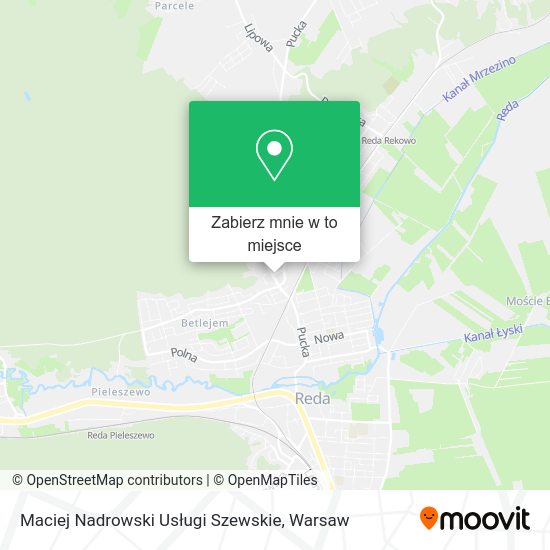 Mapa Maciej Nadrowski Usługi Szewskie