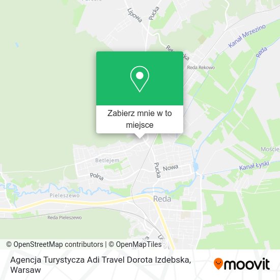 Mapa Agencja Turystycza Adi Travel Dorota Izdebska