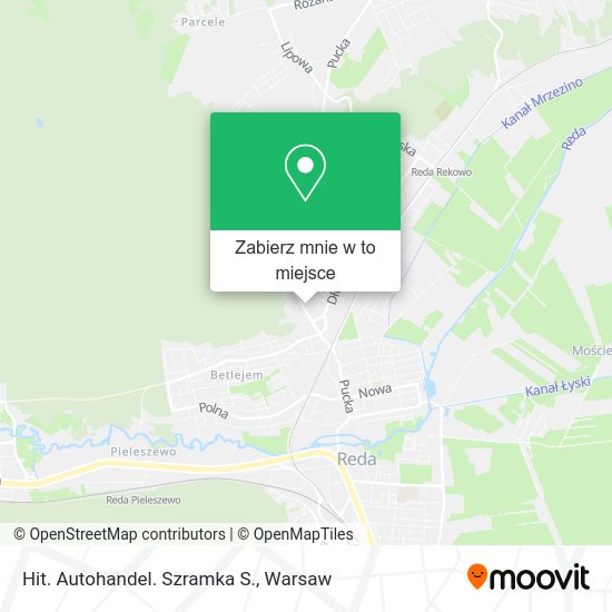 Mapa Hit. Autohandel. Szramka S.