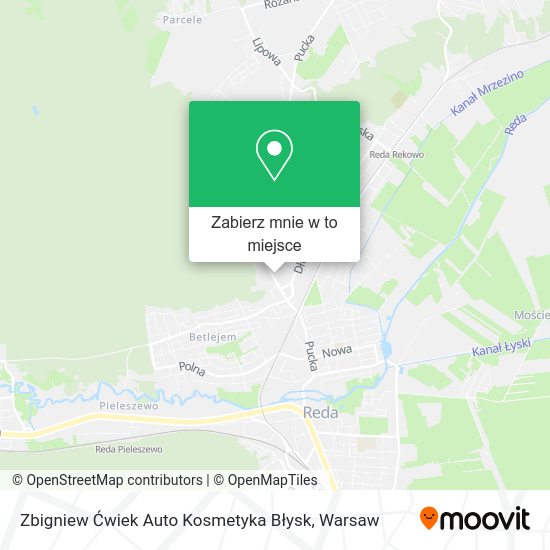 Mapa Zbigniew Ćwiek Auto Kosmetyka Błysk