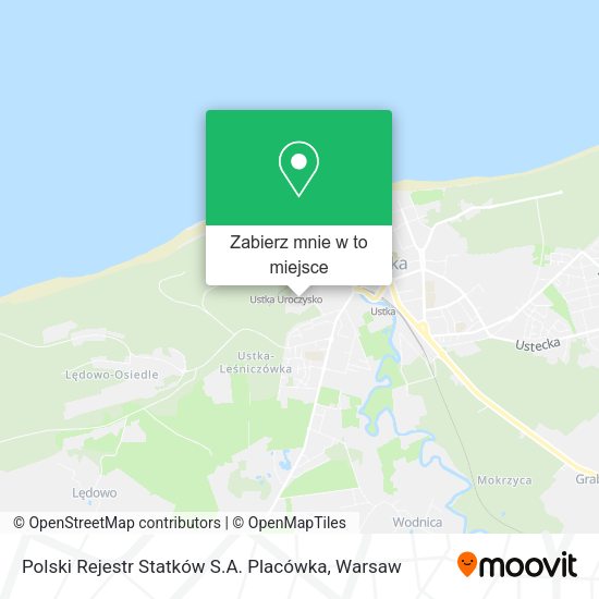 Mapa Polski Rejestr Statków S.A. Placówka