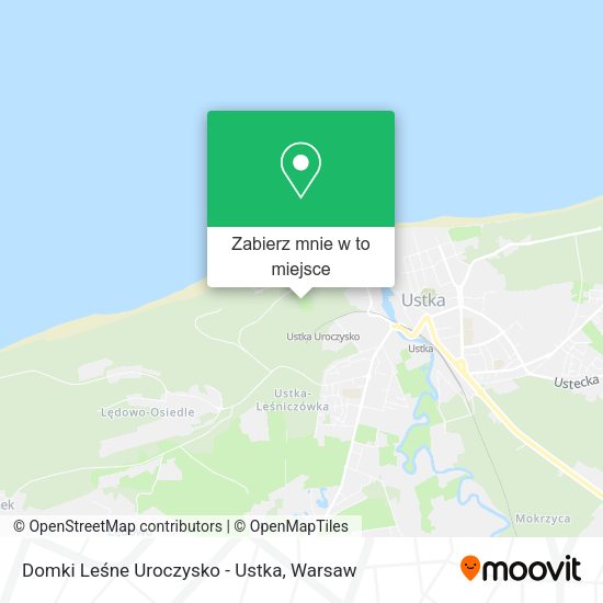 Mapa Domki Leśne Uroczysko - Ustka