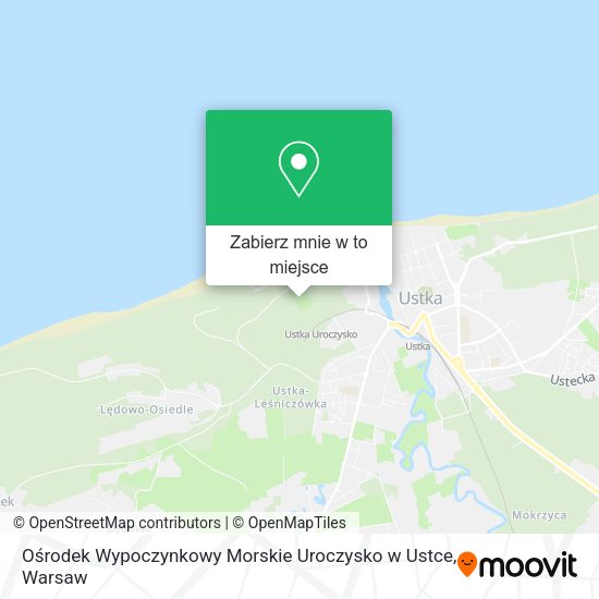 Mapa Ośrodek Wypoczynkowy Morskie Uroczysko w Ustce