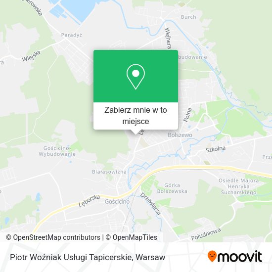 Mapa Piotr Woźniak Usługi Tapicerskie