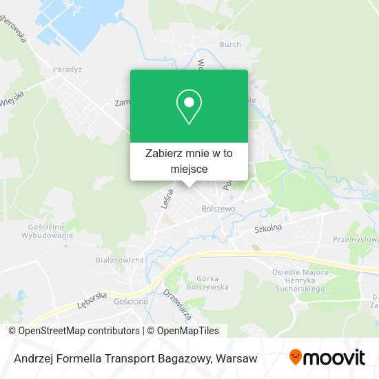 Mapa Andrzej Formella Transport Bagazowy