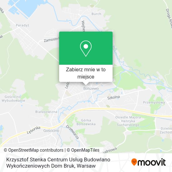 Mapa Krzysztof Stenka Centrum Usług Budowlano Wykończeniowych Dom Bruk