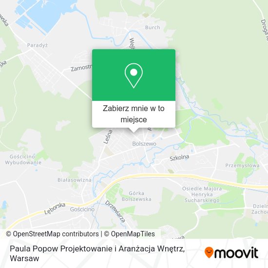 Mapa Paula Popow Projektowanie i Aranżacja Wnętrz