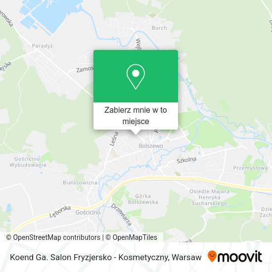 Mapa Koend Ga. Salon Fryzjersko - Kosmetyczny