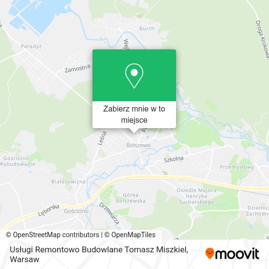 Mapa Usługi Remontowo Budowlane Tomasz Miszkiel