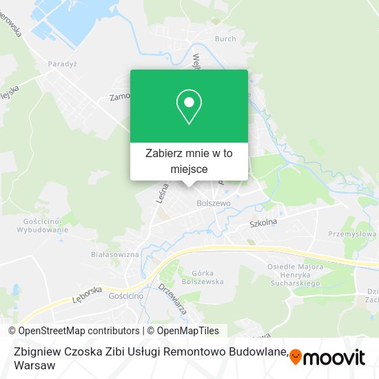 Mapa Zbigniew Czoska Zibi Usługi Remontowo Budowlane