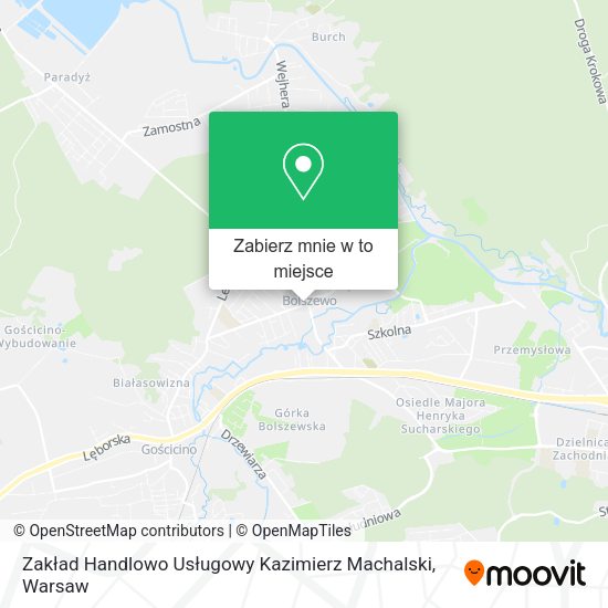 Mapa Zakład Handlowo Usługowy Kazimierz Machalski