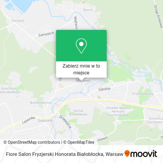 Mapa Fiore Salon Fryzjerski Honorata Białobłocka