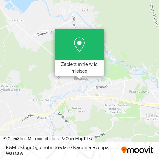 Mapa K&M Usługi Ogólnobudowlane Karolina Rzeppa