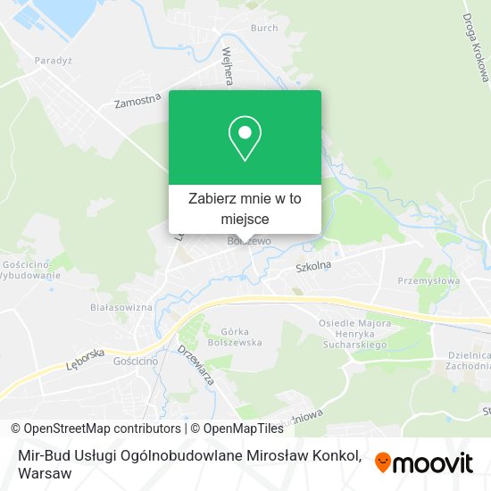 Mapa Mir-Bud Usługi Ogólnobudowlane Mirosław Konkol