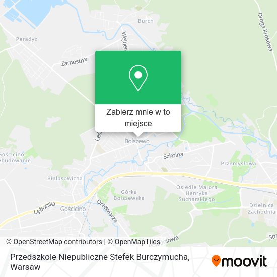 Mapa Przedszkole Niepubliczne Stefek Burczymucha