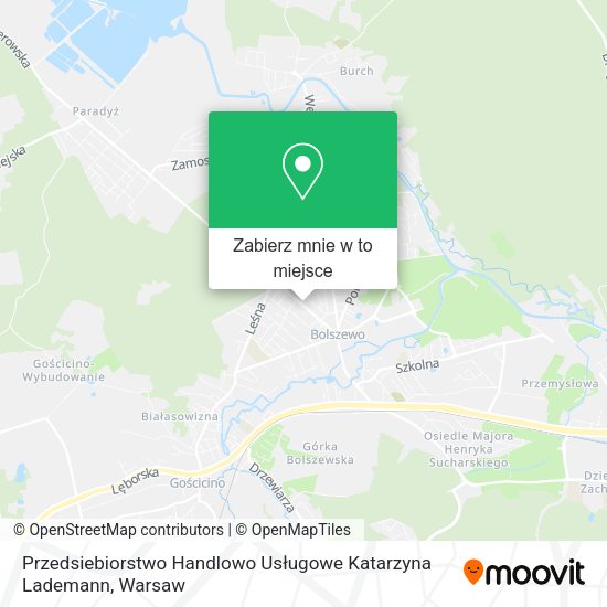 Mapa Przedsiebiorstwo Handlowo Usługowe Katarzyna Lademann