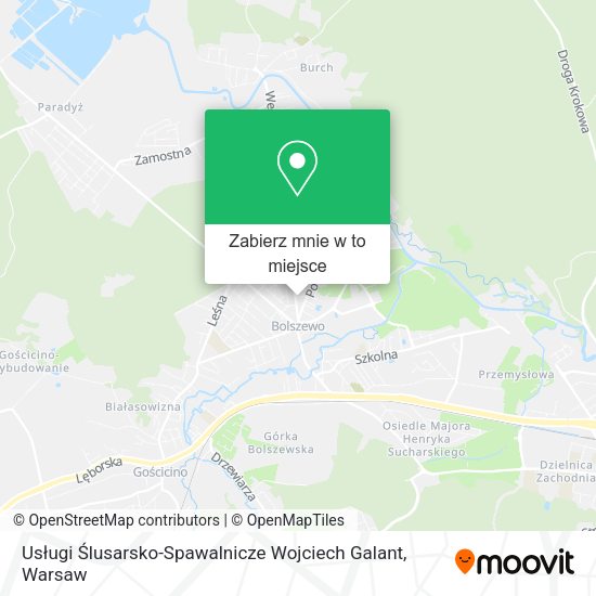 Mapa Usługi Ślusarsko-Spawalnicze Wojciech Galant