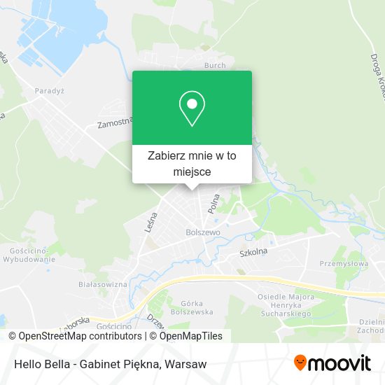 Mapa Hello Bella - Gabinet Piękna