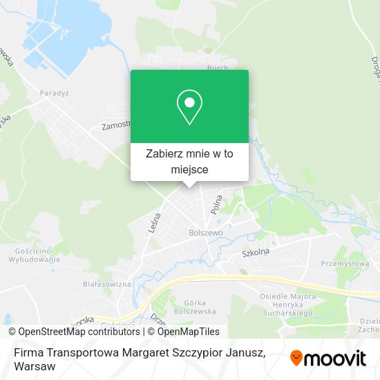 Mapa Firma Transportowa Margaret Szczypior Janusz