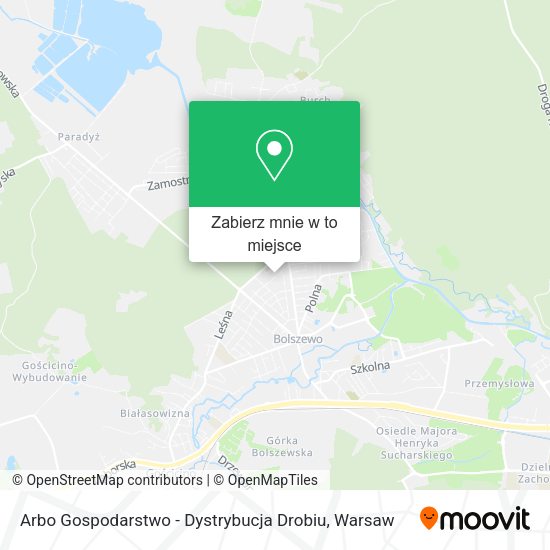 Mapa Arbo Gospodarstwo - Dystrybucja Drobiu