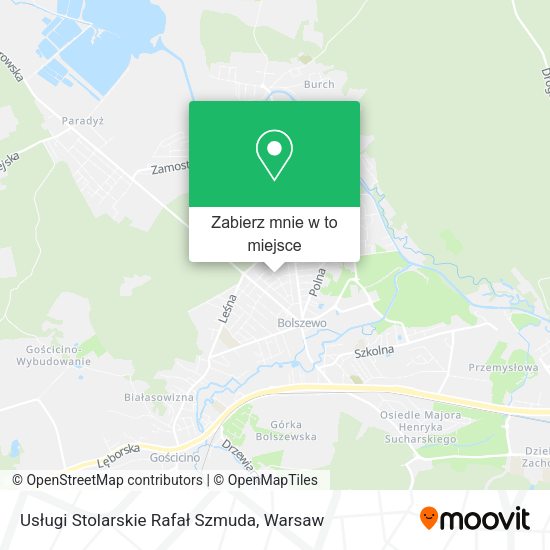 Mapa Usługi Stolarskie Rafał Szmuda