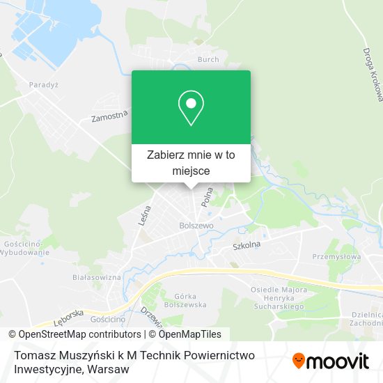 Mapa Tomasz Muszyński k M Technik Powiernictwo Inwestycyjne