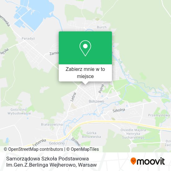 Mapa Samorządowa Szkoła Podstawowa Im.Gen.Z.Berlinga Wejherowo