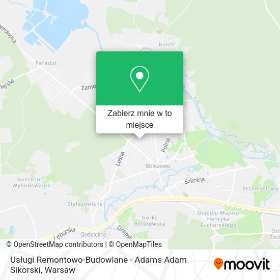 Mapa Usługi Remontowo-Budowlane - Adams Adam Sikorski