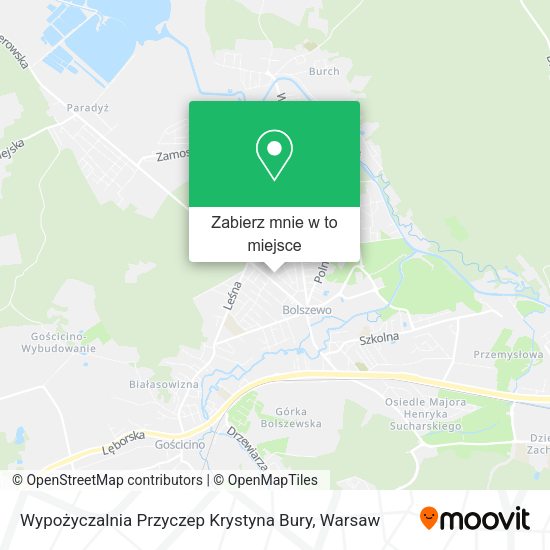 Mapa Wypożyczalnia Przyczep Krystyna Bury