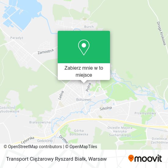 Mapa Transport Ciężarowy Ryszard Białk