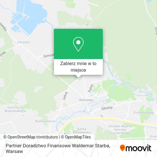 Mapa Partner Doradztwo Finansowe Waldemar Starba