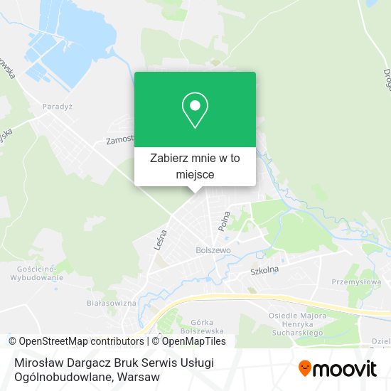 Mapa Mirosław Dargacz Bruk Serwis Usługi Ogólnobudowlane