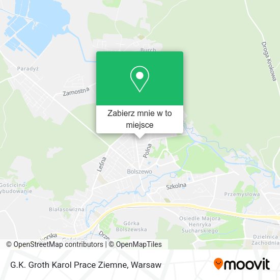 Mapa G.K. Groth Karol Prace Ziemne