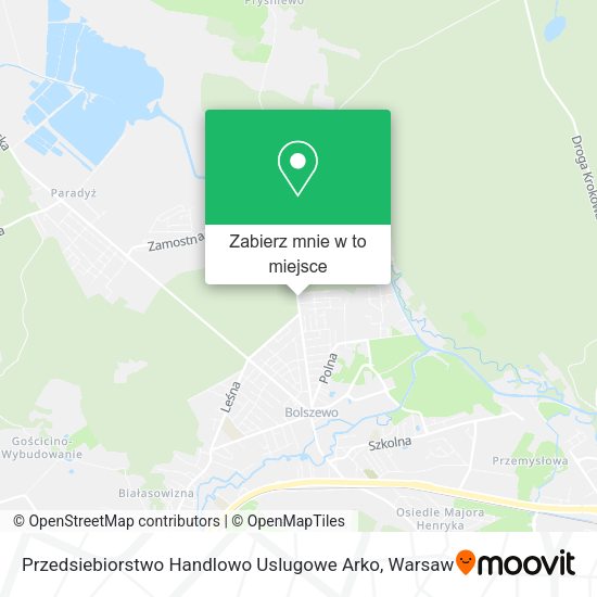 Mapa Przedsiebiorstwo Handlowo Uslugowe Arko