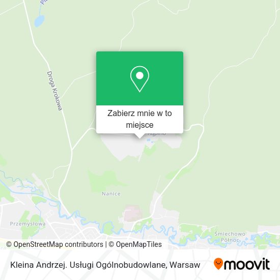 Mapa Kleina Andrzej. Usługi Ogólnobudowlane