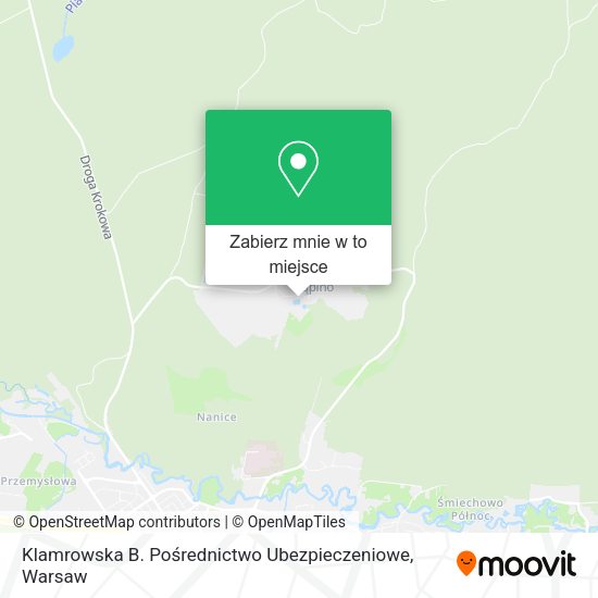 Mapa Klamrowska B. Pośrednictwo Ubezpieczeniowe