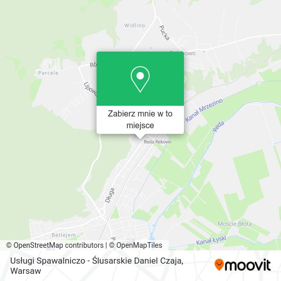 Mapa Usługi Spawalniczo - Ślusarskie Daniel Czaja