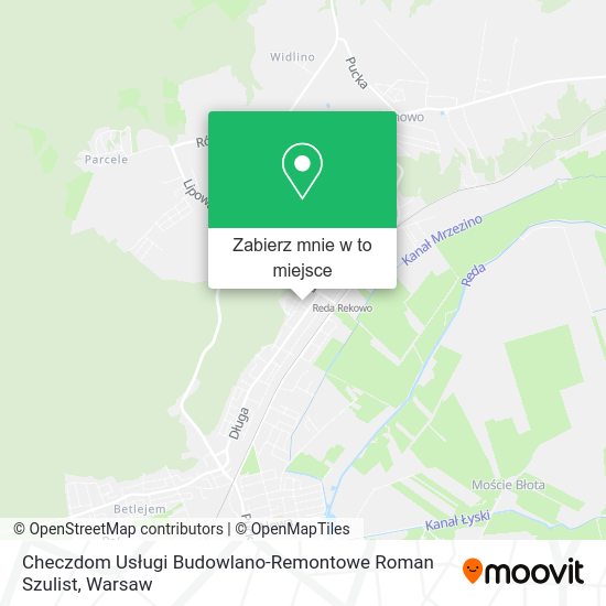 Mapa Checzdom Usługi Budowlano-Remontowe Roman Szulist