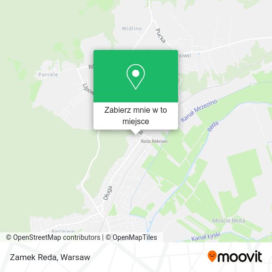 Mapa Zamek Reda