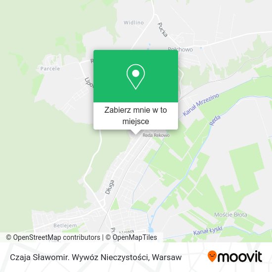 Mapa Czaja Sławomir. Wywóz Nieczystości