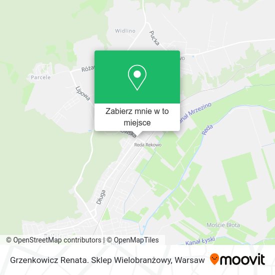 Mapa Grzenkowicz Renata. Sklep Wielobranżowy