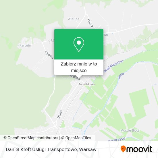 Mapa Daniel Kreft Uslugi Transportowe