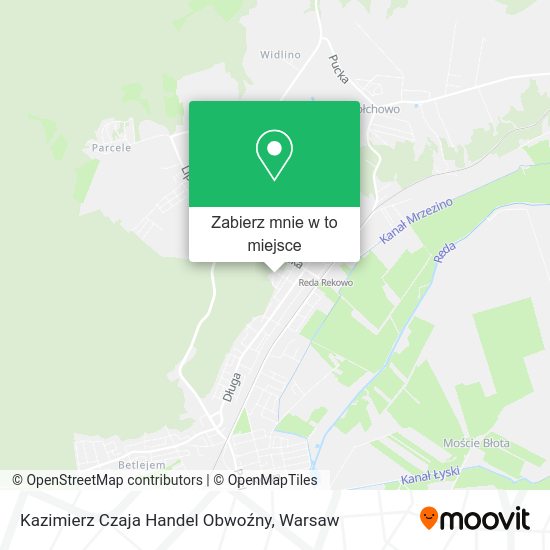 Mapa Kazimierz Czaja Handel Obwoźny