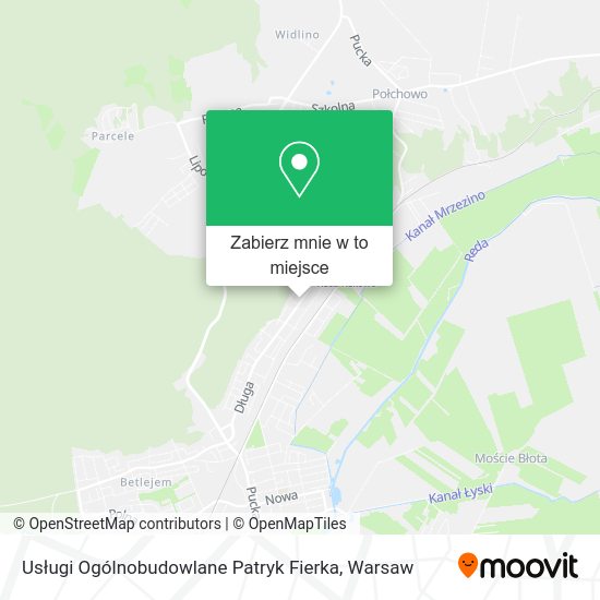 Mapa Usługi Ogólnobudowlane Patryk Fierka