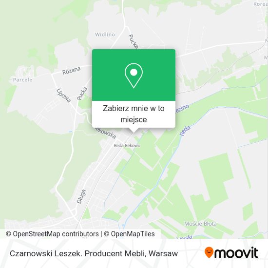 Mapa Czarnowski Leszek. Producent Mebli