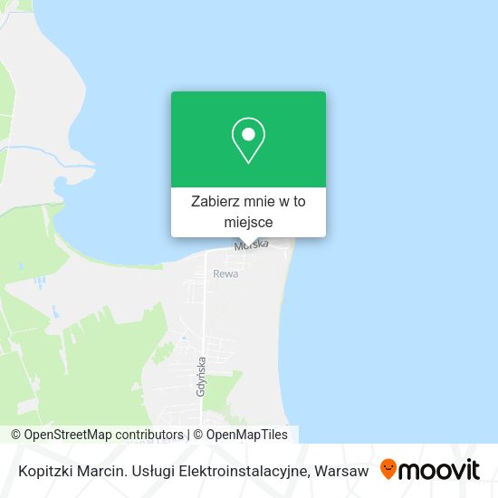 Mapa Kopitzki Marcin. Usługi Elektroinstalacyjne