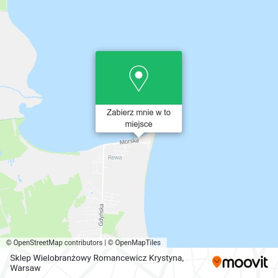 Mapa Sklep Wielobranżowy Romancewicz Krystyna